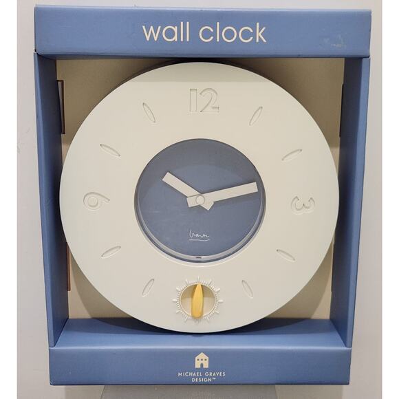 Vintage 1999 Michael Graves 10" Inch Wall Clock w/ Built-in Timer Quartz NEW - Picture 1 of 6